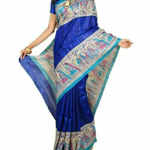 Silk Saree With Fancy Border