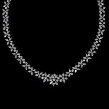 Fancy Diamond Necklace Set - High-Quality Crafted Diamonds , Exquisite Design for Traditional Occasions