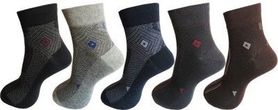 Men Ankle Length Cotton Lycra Super Fine Socks