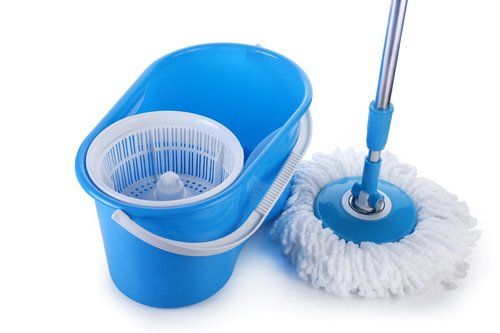 Blue Spin Mop With Bucket