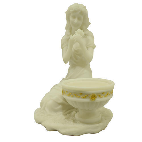 Pot-Lady Cultured Marble Statue