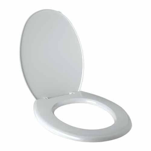 White Plastic Toilet Seat Cover