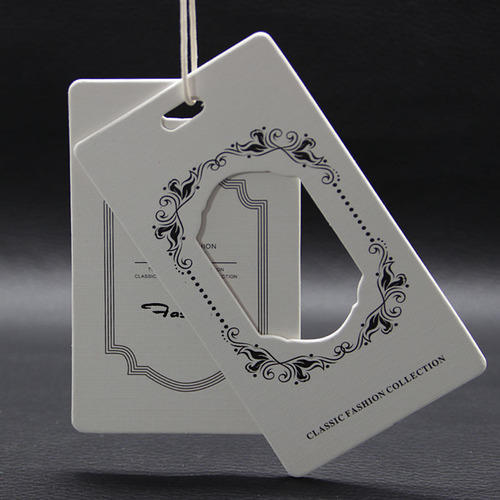 White Printed Garment Tag