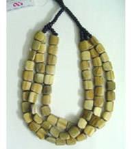 Stranded Olive Green Color Necklaces