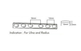 Small D.C. Plates, Fixation with 3.5 mm Screws