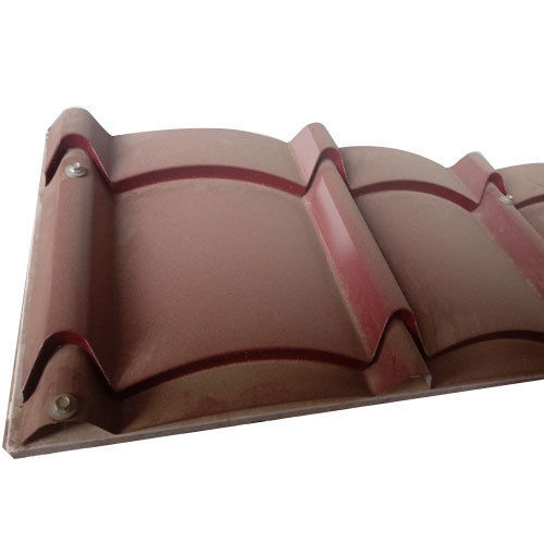 Tile Profile Roofing Sheet - Stainless Steel, 3.5-4 Feet Wide x 7-8 Feet Long, Color Coated, Tamper Proof, 5-10mm Thickness