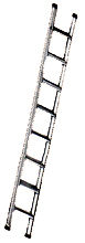 Aluminium Single Ladder With Flat Step