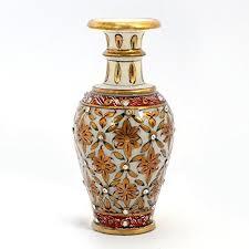 Flower Design Marble Vase