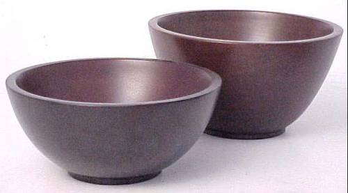 Black Wooden Mini Soup Bowl 