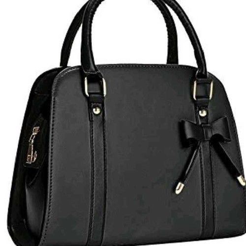 Ladies Black Leather Handbag - Genuine Leather, Various Sizes , Stylish and Colorful Design with Efficient Delivery System