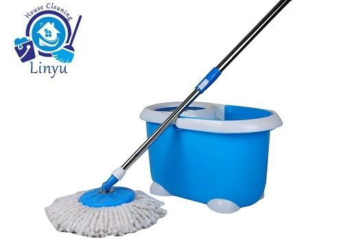 KXY-QQ Cute Spin Mop Magic Mop Bucket