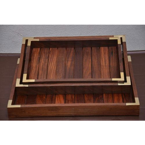 Trendy Wooden Service Tray