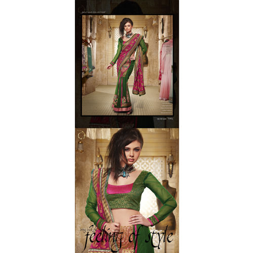 Fine Sheen Party Wear Sarees