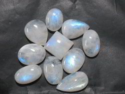 Glossy Shine Rainbow Moonstone Cabochons