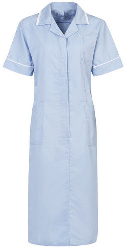  लाइट ब्लू नर्स यूनिफ़ॉर्म ड्रेस 