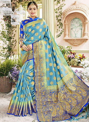 Wrinkle Free Designer Saree - Soft Fabric, Customizable Designs | Colorfastness, Shrink Resistance, Perfect Fitting, Comfortable Pattern