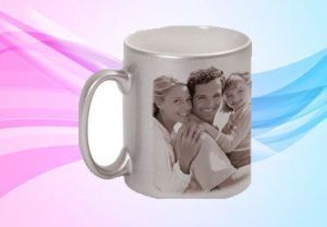 Silver Coffee Mug Printing Service