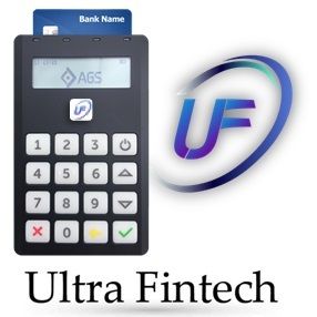 Black Ultra Fintech Ags Ongo Card Swipe Machine