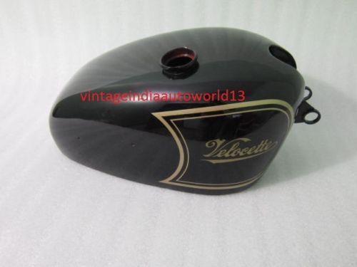 Two Wheeler Parts Velocette Venom Black Painted Aluminum Gas Fuel Petrol Tank