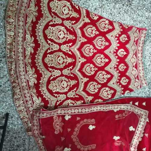 Ladies Red Velvet Lehenga