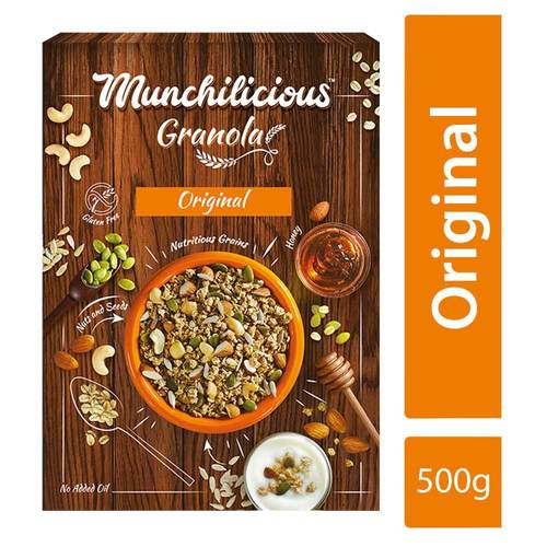  Munchilicious - ग्रेनोला अनाज - मूल - 500 ग्राम 