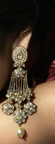 Designer Kundan Polki Earrings