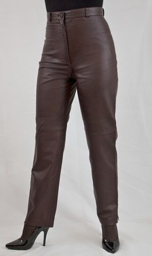 Plain Leather Trouser For Ladies