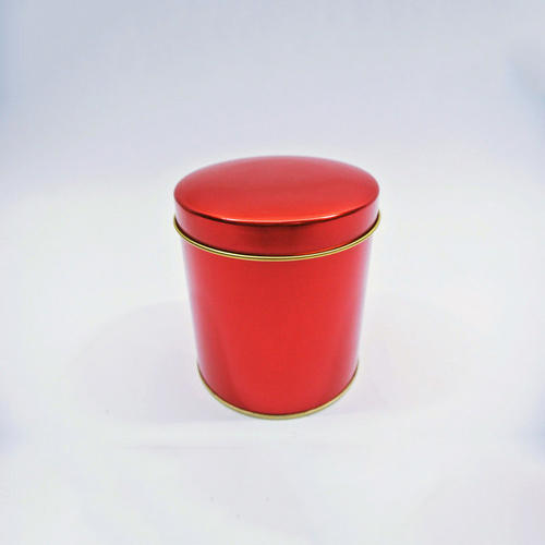 Red Tin Container