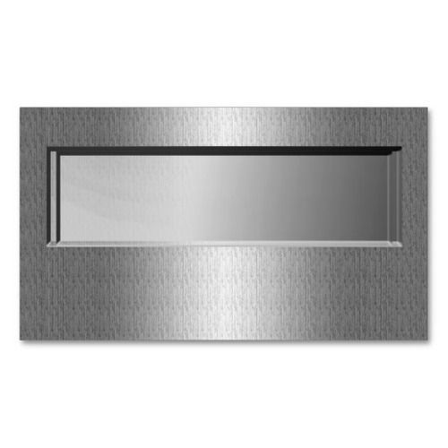 Brushed Steel Name Plate