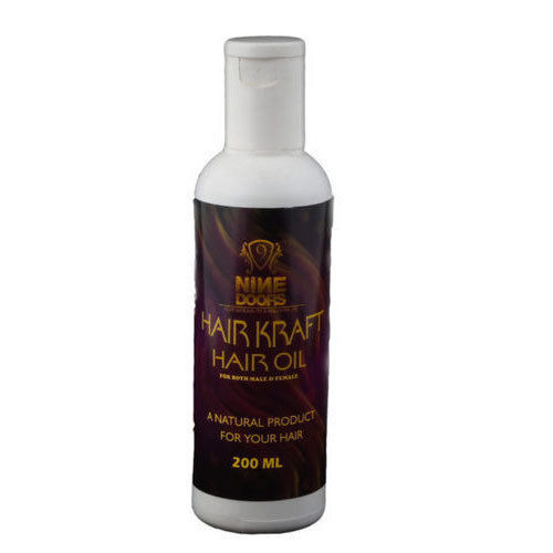 Hair Kraft Oil - 200 ml Plastic Bottle | Premium Quality Hair Growth Solution Crafted with Superior Raw Ingredients