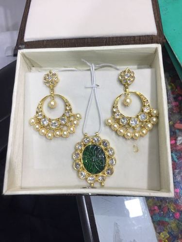 Kundan Polki Pedant Set