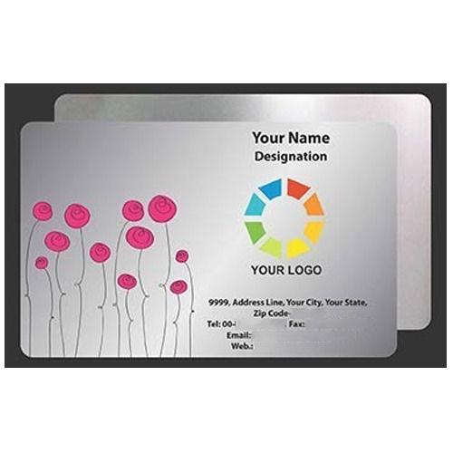 Silver Color Business Card Printing Services