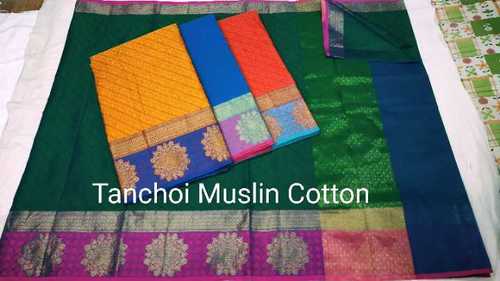 Attractive Tanchoi Muslin Sarees