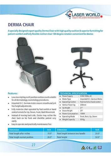 Fully Flexible Derma Chair