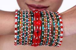 Glass Fancy Antique Bangles