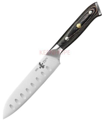 5Cr15Mov Steel 5 Inch Japanese Santoku Knife With 60HRC