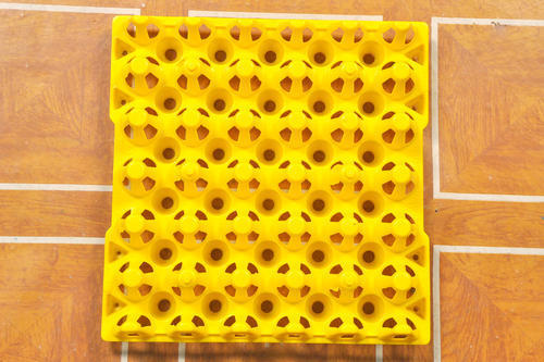 Yellow Plastic Egg Tray