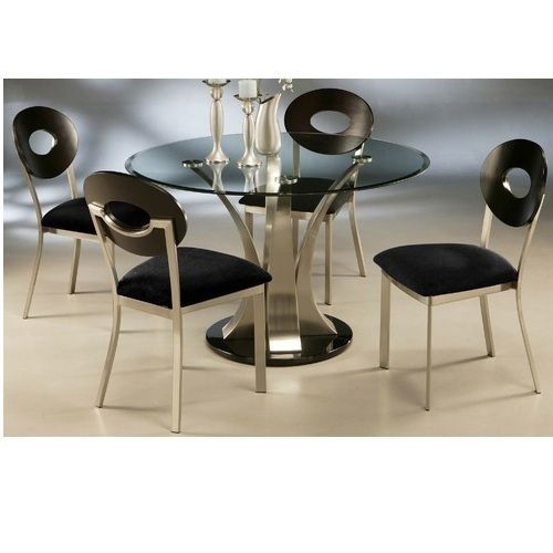 Black Trendy Dining Table Set