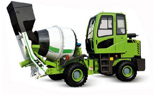 1.2 Cubic Meters Concrete Mixer Truck 55kw Quanchai 4B2-75m22 Engine