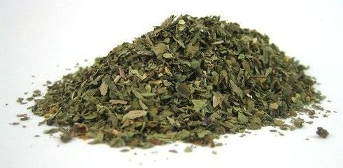 Dry Green Basil Herbs