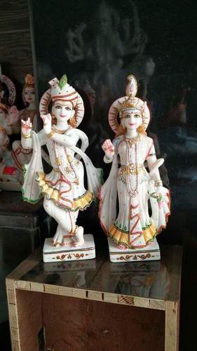 Radha Krishna Marble Statue