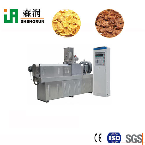 Ce Certification Corn Flakes Extruder Machine Breakfast Cereal Production Line Capacity: 150-500Kg Kilogram(Kg)