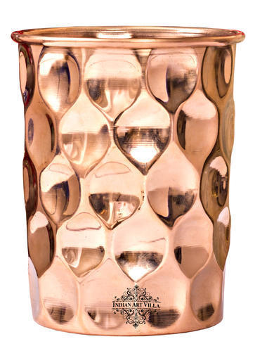 Copper Diamond Hammered Glass 300 ML