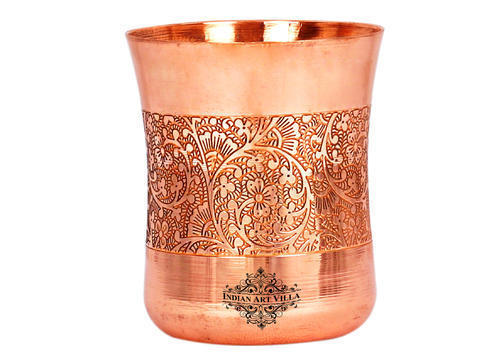 Copper Glass Tumbler Cup (300 ML)