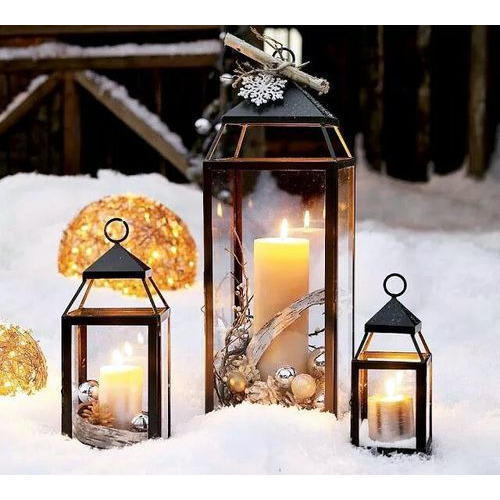 Elegant Design Candle Lantern Hardness: Very Rigid