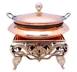 Polishes Copper Chafing Dish Capacity: 6 Liter (L)