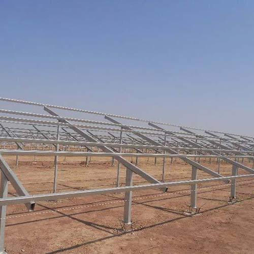 Solar Panel Mounting Structure - Steel C Channel Frame Material | High Durability, Premium Quality Assured