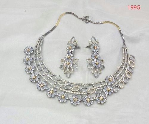 Fancy Diamond Necklace Set