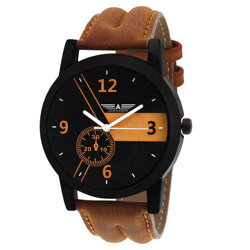 Wristwatches Leather Strap Wrist Watch For Mens