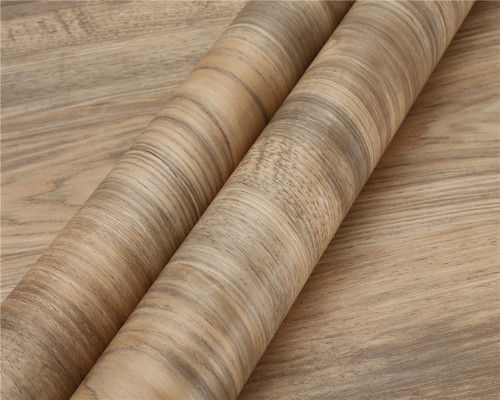 Wood Grain Pvc Secorative Film For Kitchen Cabinet Film Length: Customized  Meter (M)